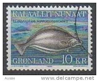 Groenlande Greenland 1985 Yvertn° 150 (°) Oblitéré Cote 5 Euro Faune Poissons Vissen Fish - Oblitérés