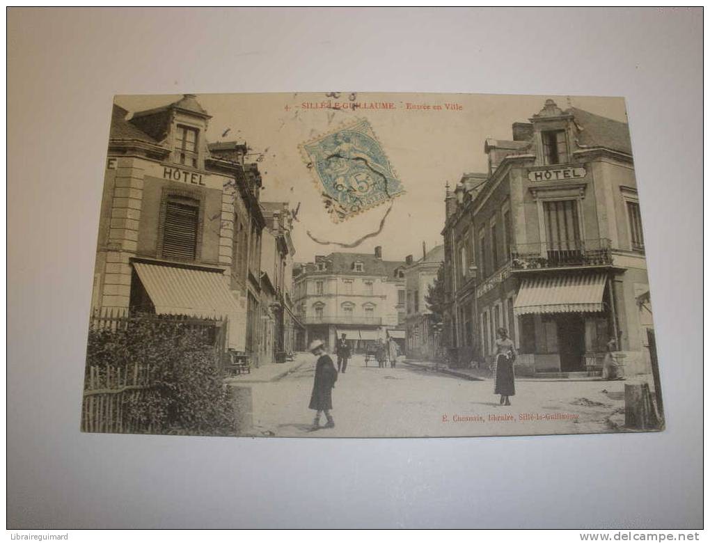 2 Aqx - CPA N°4 -  SILLE-LE-GUILLAUME - Entrée En Ville - [72] Sarthe - - Sille Le Guillaume