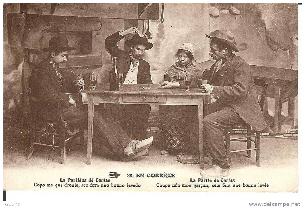 La Partie De Carte - En Corrèze  N° 38 - Speelkaarten