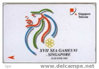 # SINGAPORE 1SSGA XVII Sea Games 93 5 Landis&gyr -sport-  Tres Bon Etat - Singapour