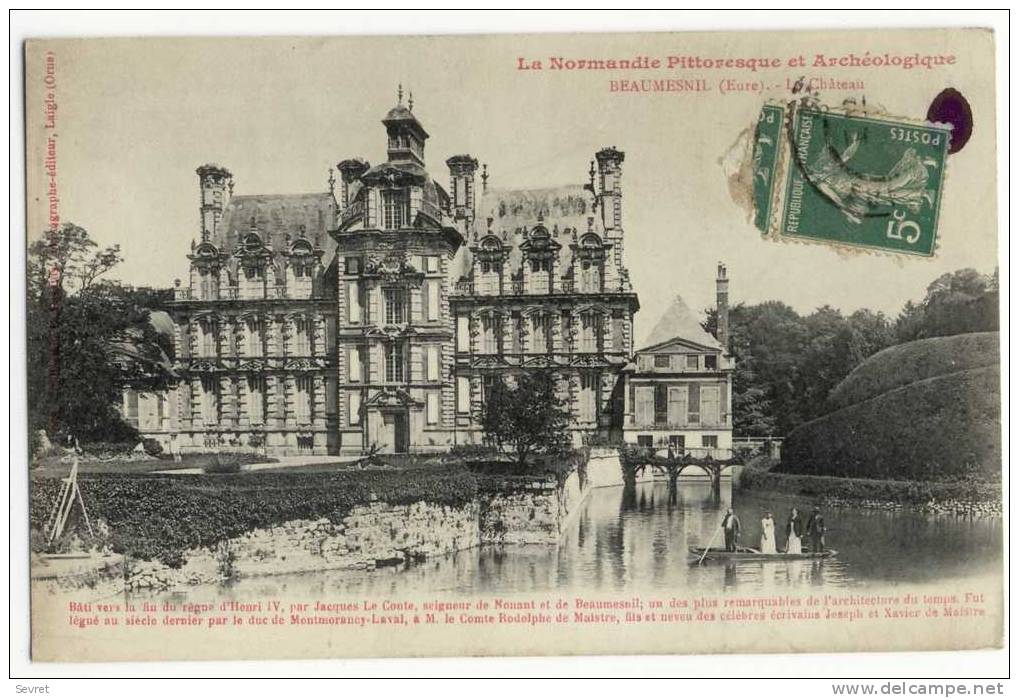 BEAUMESNIL. -  Le Château  . - Beaumesnil