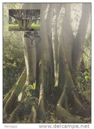 Australia-2005 Native Trees,50c Moreton Bay Fig  Maximum Card - Maximum Cards