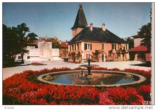 CARTE POSTALE D OYONNAX - LE PARC, LE JET D EAU - Oyonnax