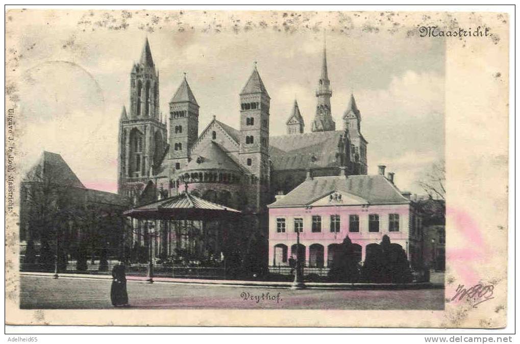 Maastricht Vrythof Uitg. J. Te Poel Maastricht 1905 Naar Artillerie Etterbeek, Doorgestuurd Naar Kazerne Mechelen - Maastricht