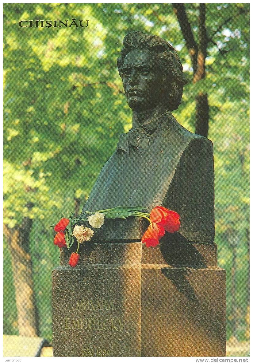 Moldova - Chisinau Kishinev/Kishinyov - Monument To M. Eminescu In Alley Of Classical Writers - Postcard [P946] - Moldavie