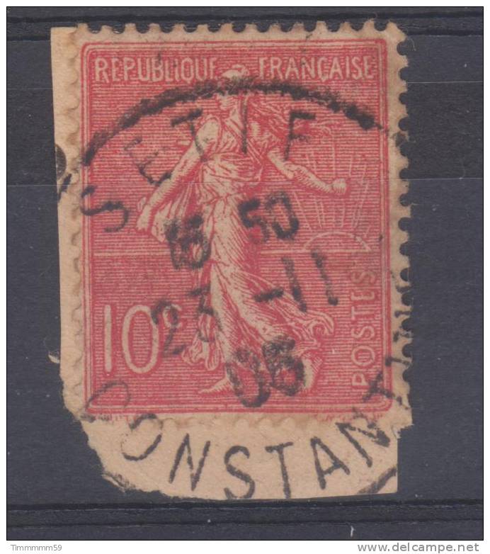 Lot N°9273   N°130 Sur Petit Fragment, Oblit SETIF (CONSTANTINE) - 1903-60 Sower - Ligned