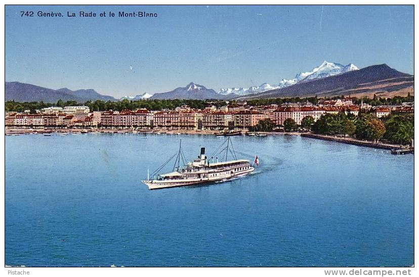 Suisse Switzerland - Genève La Rade Et Le Mont-Blanc - Phototypie Co. - Neuve  - Voir Verso - Genève