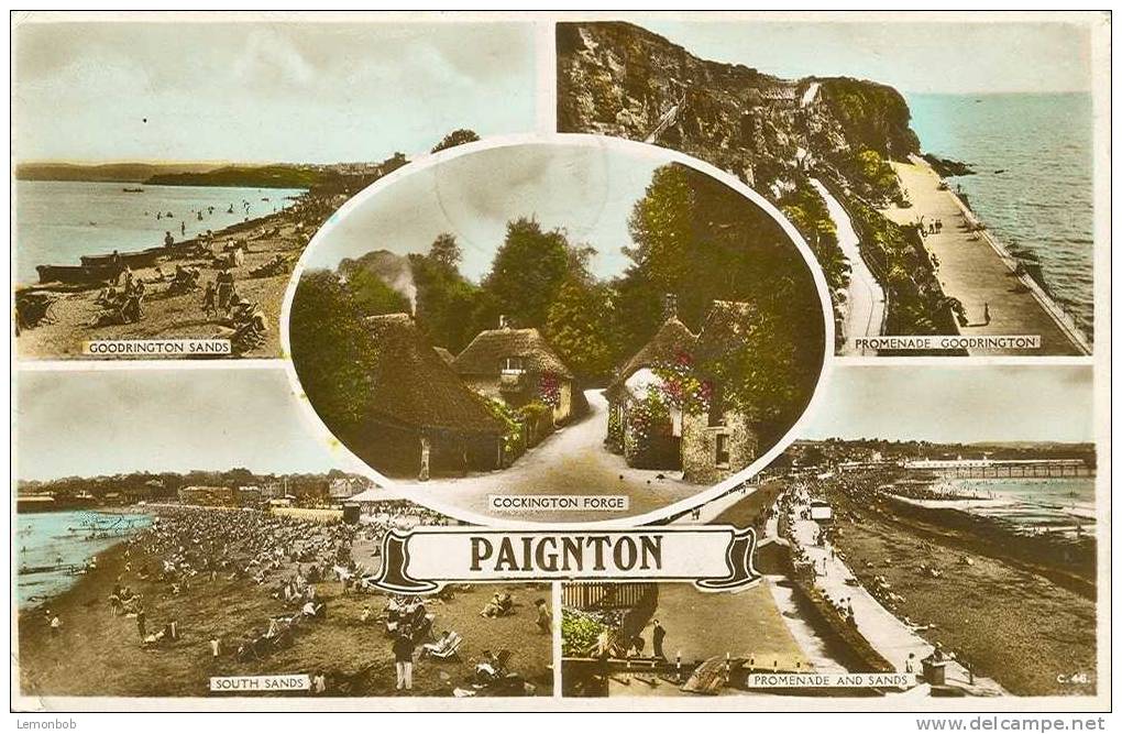 Britain United Kingdom Paignton Old Postcard [P432] - Paignton