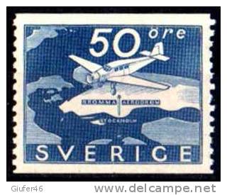 Sverige - Posta Aerea 50 O. - Unused Stamps
