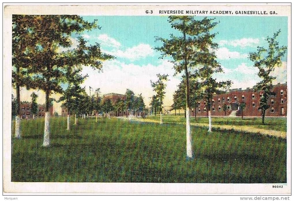 1036. Postal Gainesville (GA) 1940. Riverside Military Academy - Covers & Documents
