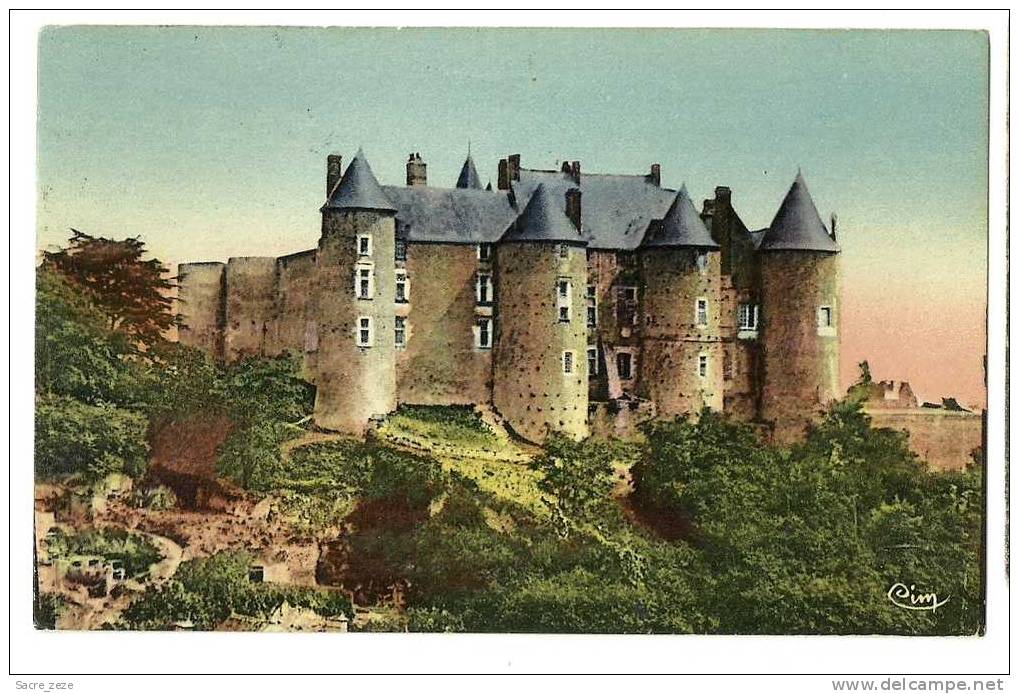 LUYNES(37)1931-LE CHATEAU-COULEUR-CACHET DAGUIN-SIGNE CIM - Luynes