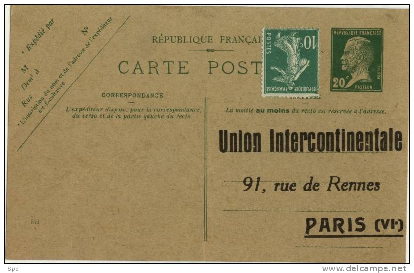 Union Intercontinentale  91 Rue De Rennes Paris Carte Neuve Et Vierge - Mercaderes