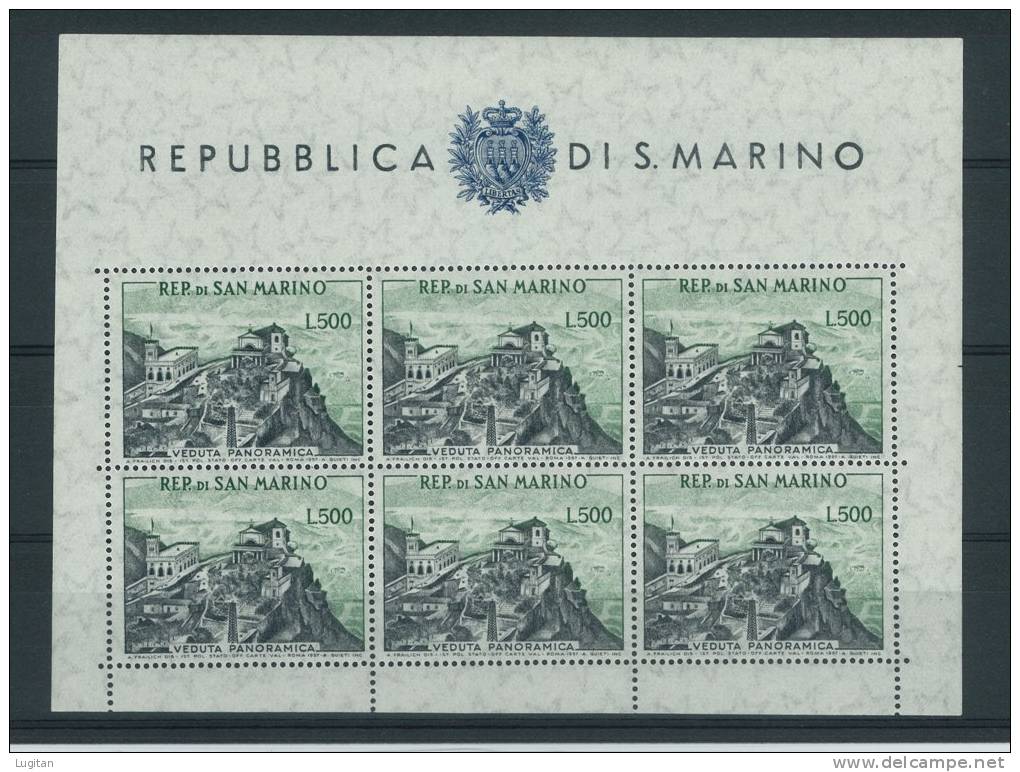 Repubblica Di San Marino - Anno 1958 - BF 18 Nuovo Gomma Integra - Ottima Centratura - Blocks & Kleinbögen