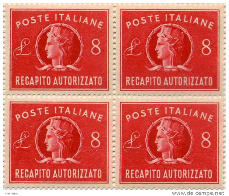 PIA - ITALIA - 1947: Recapito Autorizzato - (SAS 9) - Eilpost/Rohrpost