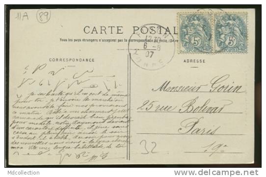 89 FLOGNY / Le Marché Couvert / CARTE RARE - Flogny La Chapelle