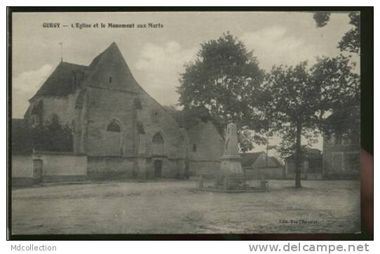 89 GURGY / L'église Et Le Monument Aux Morts / - Gurgy