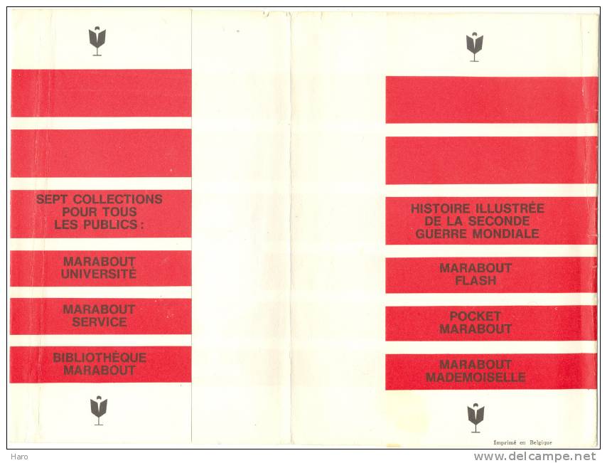 Jaquette Rouge Pour Livre - MARABOUT (gr) - Reclame