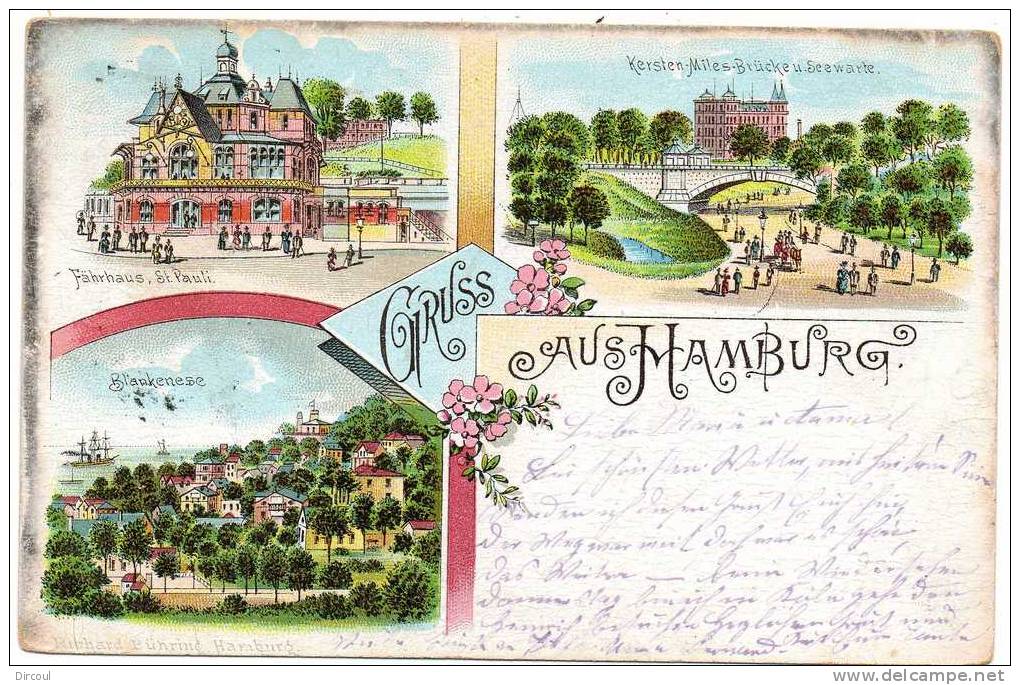 13150   -   Gruss  Aus  Hamburg  1899 - Blankenese