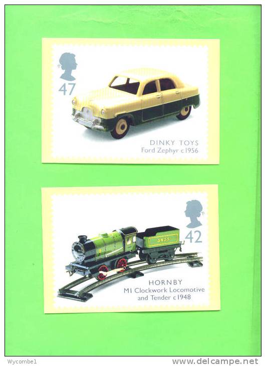 PHQ257 2003 Transport Toys - Set Of 6 Mint - PHQ Karten
