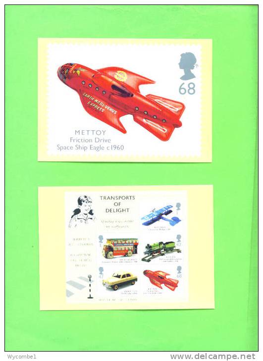 PHQ257 2003 Transport Toys - Set Of 6 Mint - PHQ Karten