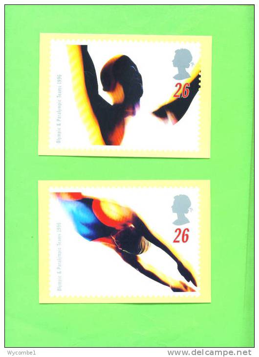 PHQ180 1996 Olympic And Paralympic Games  Set Of 5 Mint - Carte PHQ