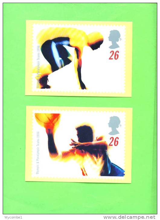 PHQ180 1996 Olympic And Paralympic Games  Set Of 5 Mint - Carte PHQ