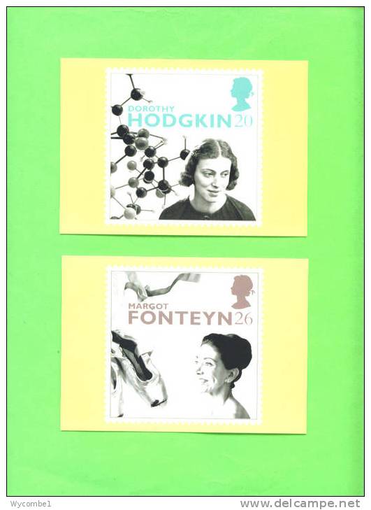 PHQ181 1996 Famous Women - Set Of 5 Mint - Tarjetas PHQ