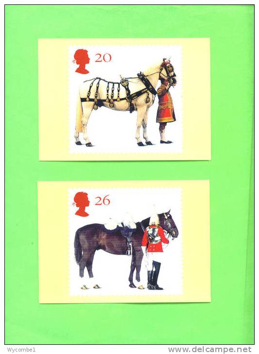 PHQ189 1997 All The Queens Horses - Set Of 4 Mint - Tarjetas PHQ
