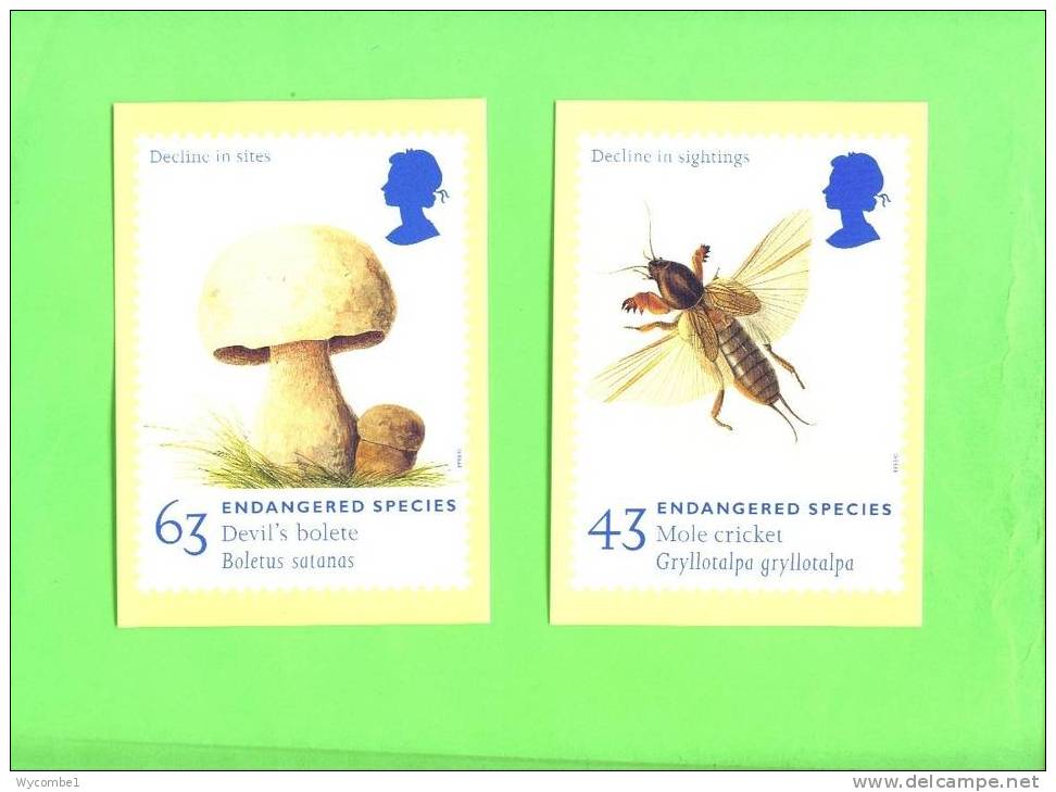 PHQ194 1998 Endangered Species - Set Of 6 Mint - Tarjetas PHQ