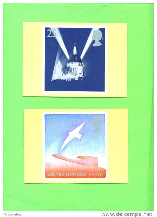 PHQ170 1995 Peace And Freedom - Set Of 5 Mint - Carte PHQ