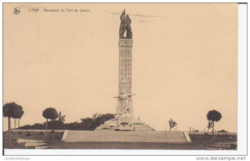 LIEGE Monument Du Fort De Loncin Cpa Circulée En 1934 édit Ern Thill BRUXELLES Bon état Voir Scans - Ans