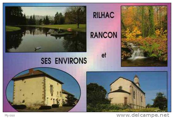 87 RILHAC RANCON Plan D'eau De La Biche Sous Bois La Mairie L'Eglise - Rilhac Rancon