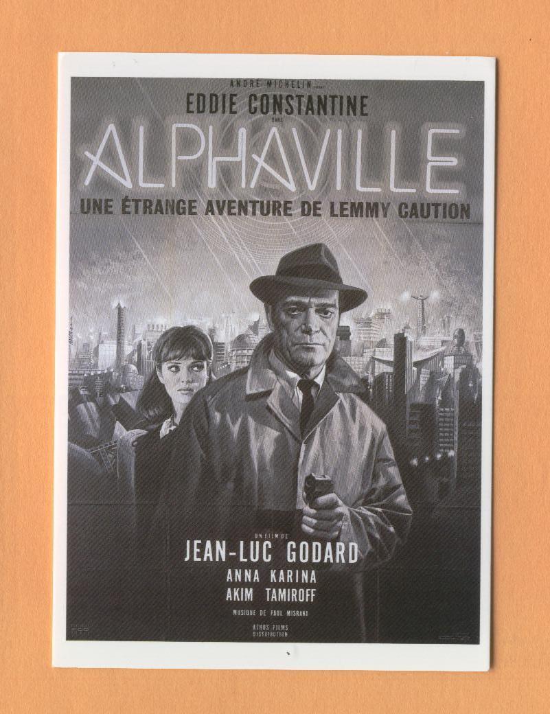 AC013 Alphaville Eddie Constantine Lemmy Caution J.L. Godard Affiche Film. News Prod.57226.Format Mais Pas Carte Postale - Affiches Sur Carte