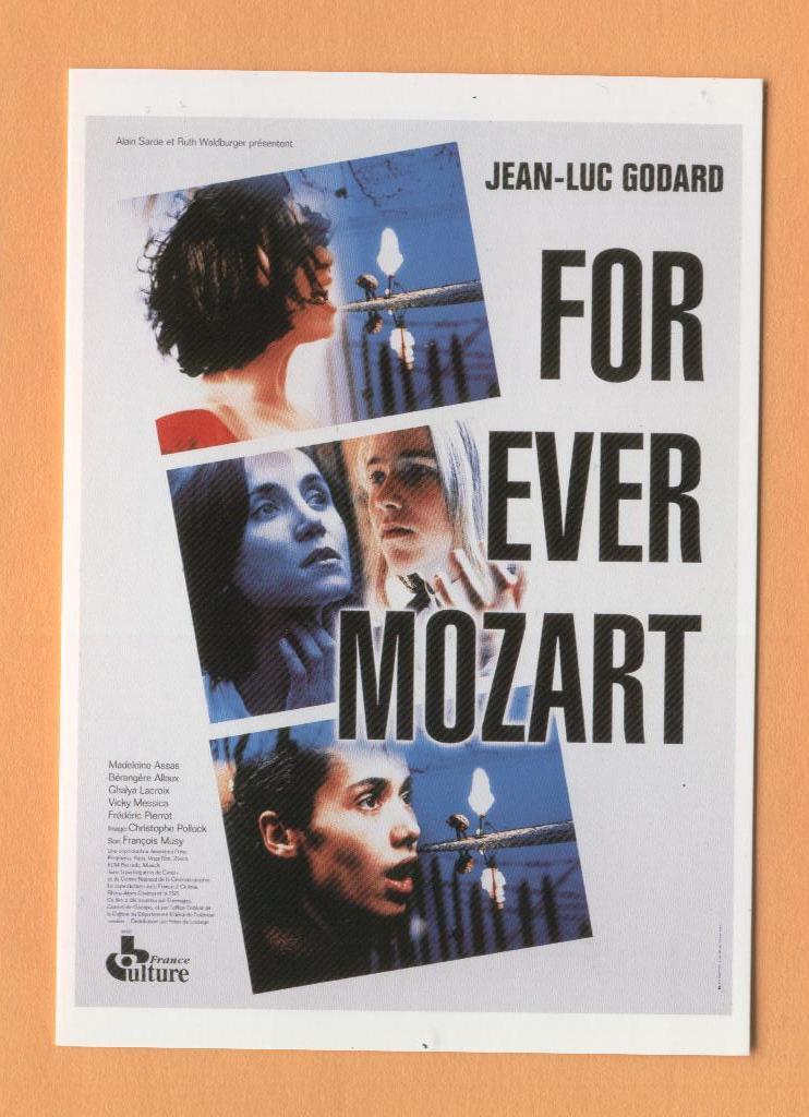AC029 Forever Mozart J.L.Godard  Affiche Film.News Prod. 57139.Format Mais Pas CP - Affiches Sur Carte