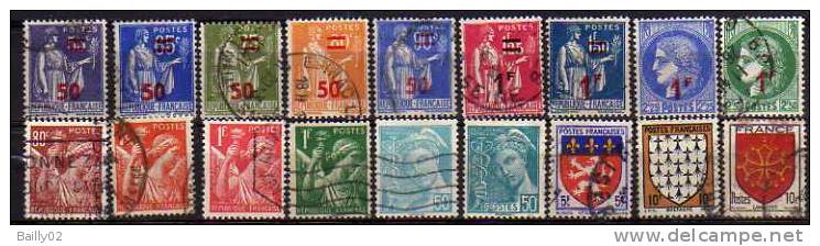 Lot De Timbres Des Années 1940/1944 - Usados