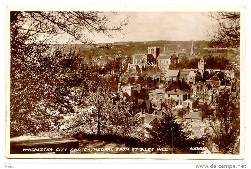 UK575:  WINCHESTER City And Cathedral From St. Gilles Hill - Winchester