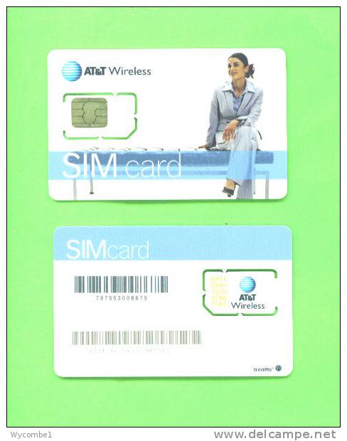 USA - Mint/Unused SIM Chip Phonecard/AT & T/Woman Sitting /Chip 2 - Chipkaarten