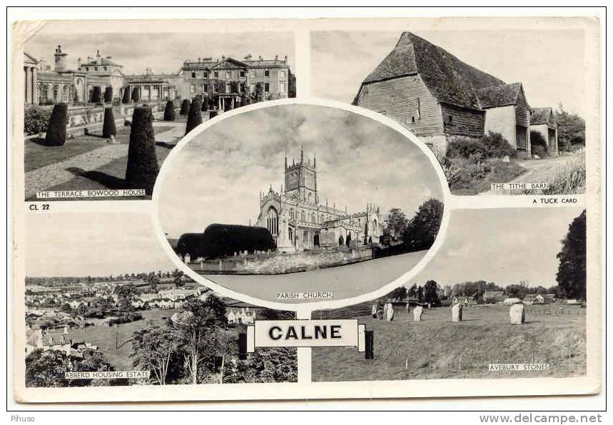 UK581:  CALNE : 5-picture Postcard - Other & Unclassified