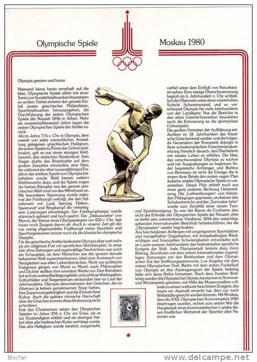 Dokumentation Tourismus Olympiade Moskau 1980 Sowjetunion 4927/8+4940/1 O 28€ Kathedrale Petersburg Set Of USSR CCCP SU - Lettres & Documents