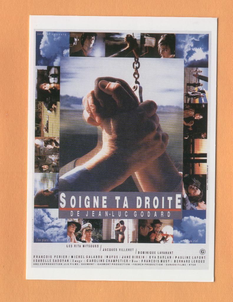 AC030 Soigne Ta Droite De J.L.Godard Mitsouko Villeret Lavanant Galabru Affiche Film.News Prod. 57202.Format Mais Pas CP - Affiches Sur Carte