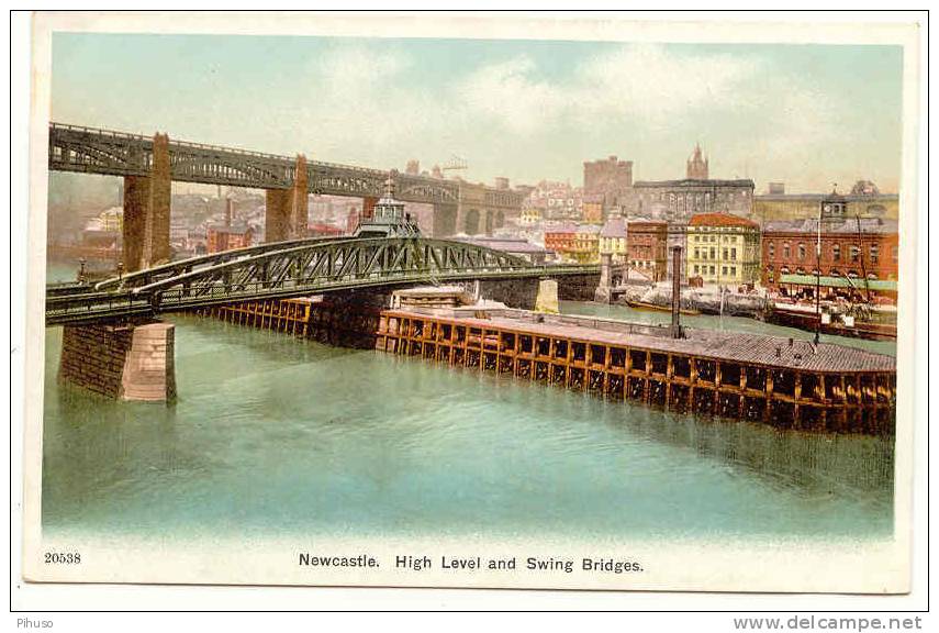 UK595 : NEWCASTLE : High Level And Swing Bridges - Newcastle-upon-Tyne