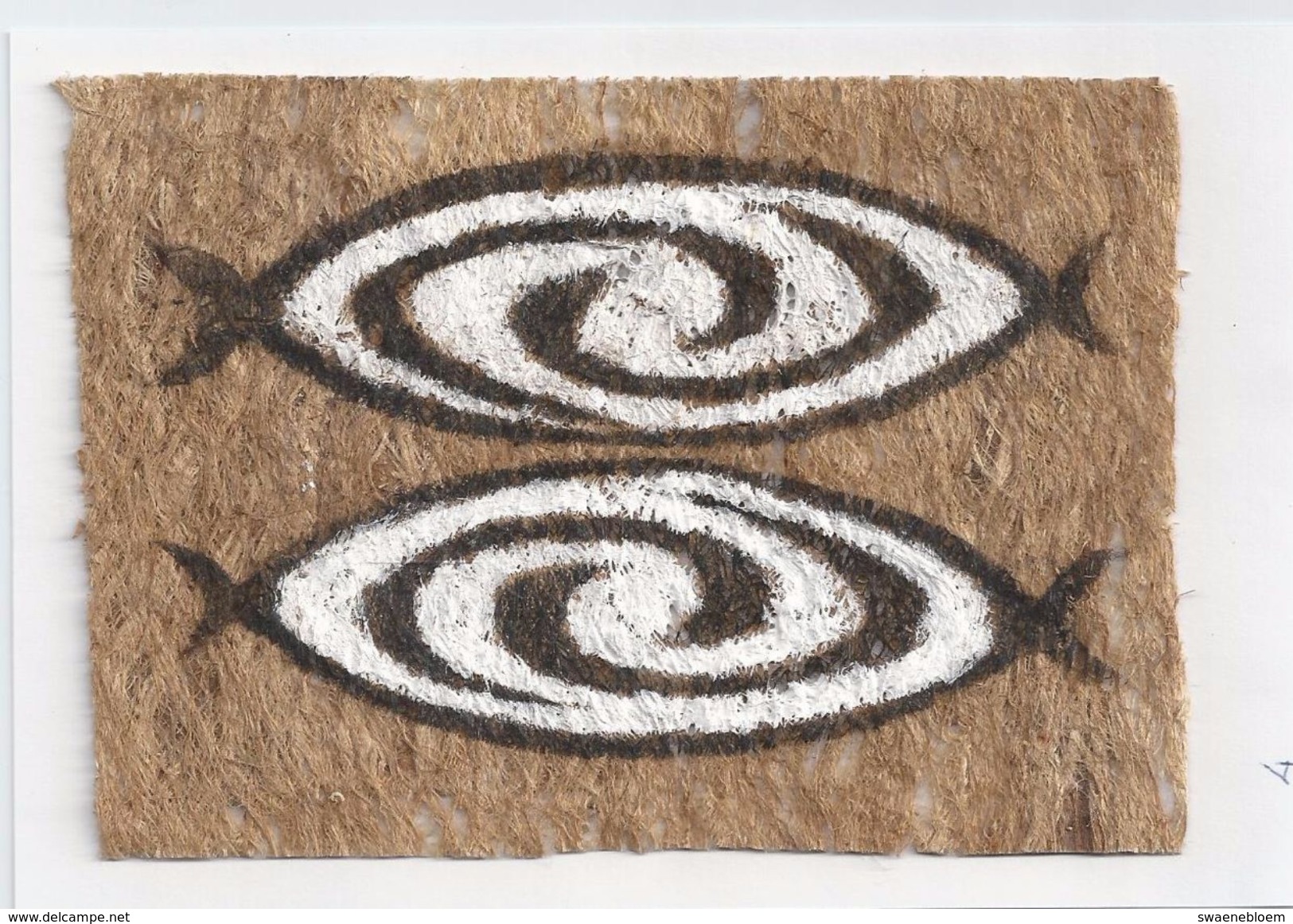 Papoeakunst Op Geklopte Boomschors - Ornament Motief - Irian Jaya - Nieuw Guinea; Indonesie - - Art Asiatique