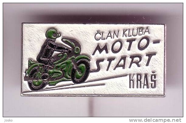 MOTORCYCLING ( Croatia ) * Pin Badge Moto Motocycisme Motociclismo Motorcycle Motorbike Motorbikes Motocicleta Motorrad - Moto