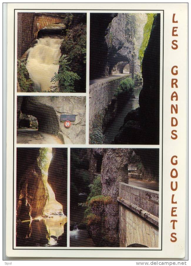 Image Du Vercors Les Grands Goulets Et Les Gorges De Vernaison Multivues Circulé En 1994 TBE - Pont-en-Royans