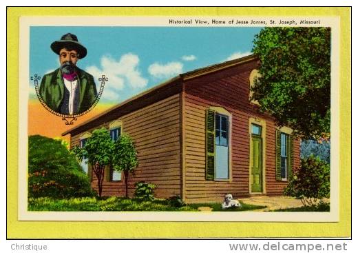 Home Of Jesse James, St. Joseph, Missouri.  1960-70s Chrome. - St Joseph