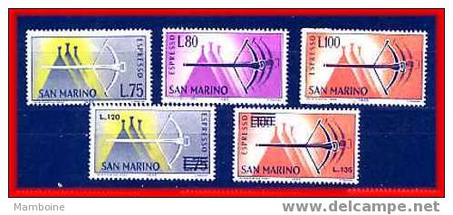 Saint Marin . T Express  25 /29 Neuf X X  Serie Compl - Sellos De Urgencia