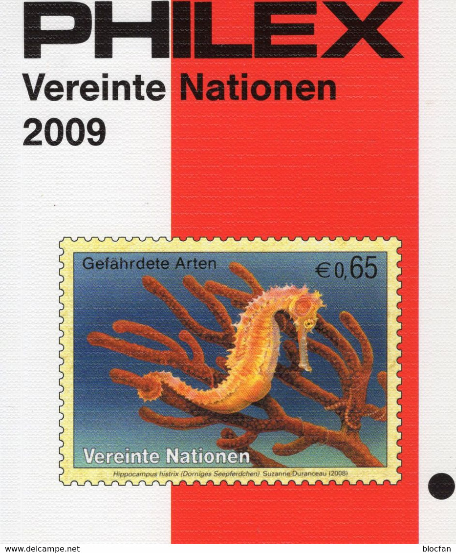 Philex Katalog 2009 Briefmarken UNO-Vereinte Nationen Antiquarisch 12€ Topics Stamps Catalogue Of UN New York Genf Wien - Motivkataloge