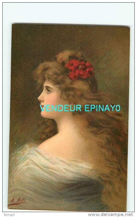 Bddd - ILLUSTRATEUR  - ASTI - FEMME  - CHARME - MODE - COIFFURE - COIFFE - CHAPEAU  - FOULOIR - VOILE - Asti