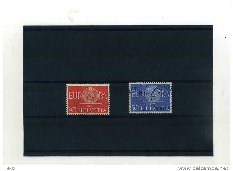 - SUISSE  . TIMBRES EUROPA 1960 - 1960