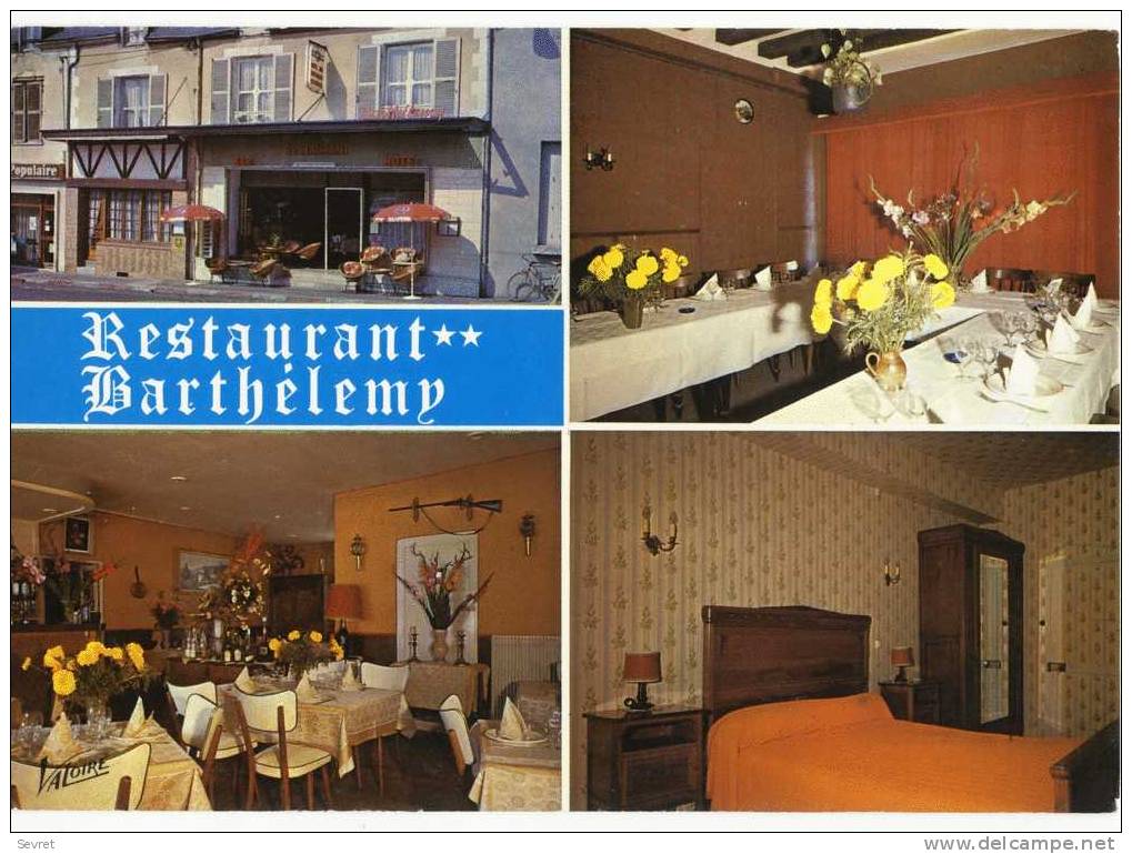 MER . Restaurant Barthélémy . Place Des Halles -    CPM - Mer